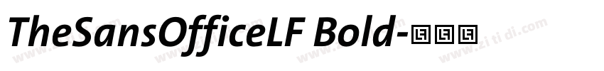 TheSansOfficeLF Bold字体转换